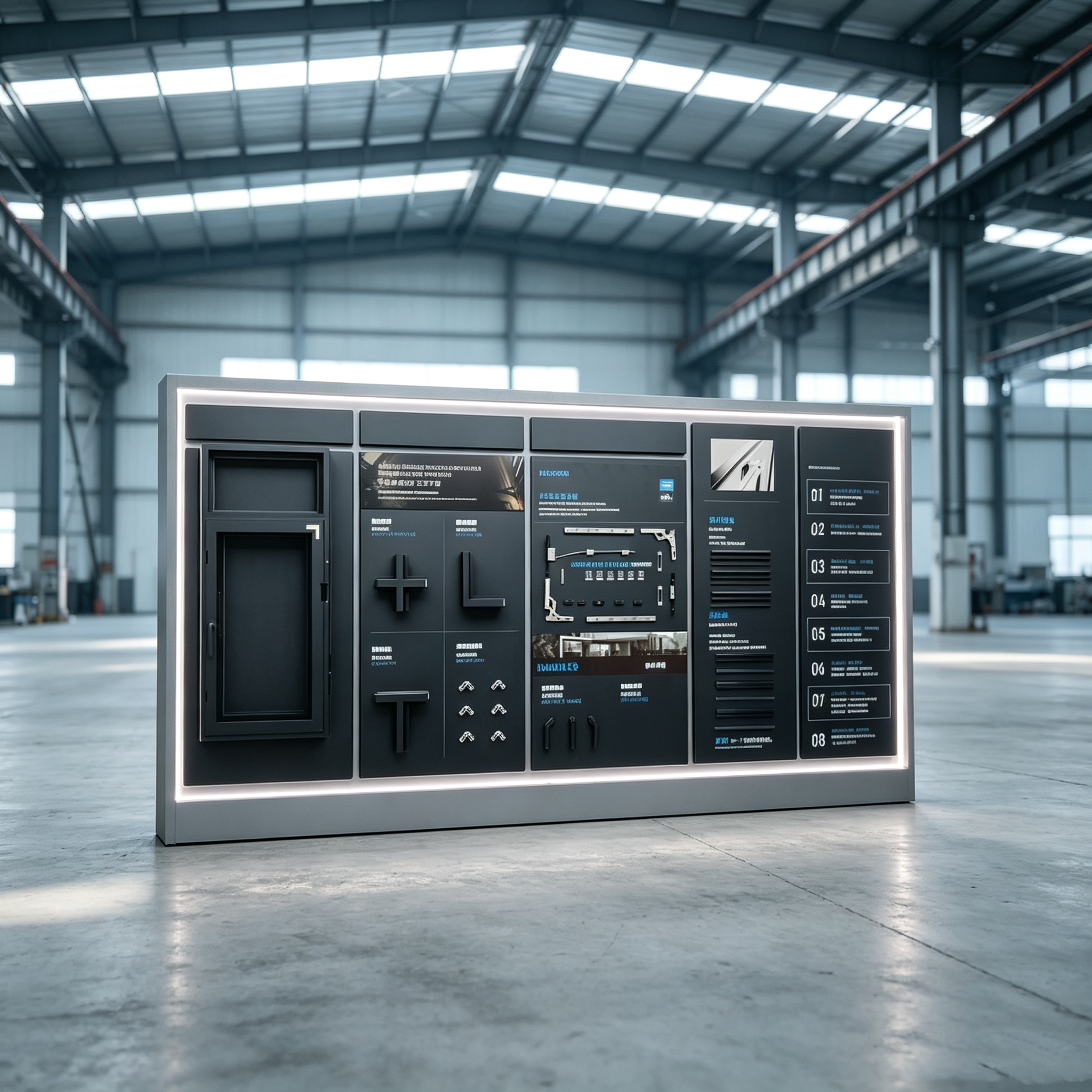 Customized Construction Method Display Wall Craft Wall Showcase Method Panel Hardware Board Exhibition Rack Sample Demo Stand