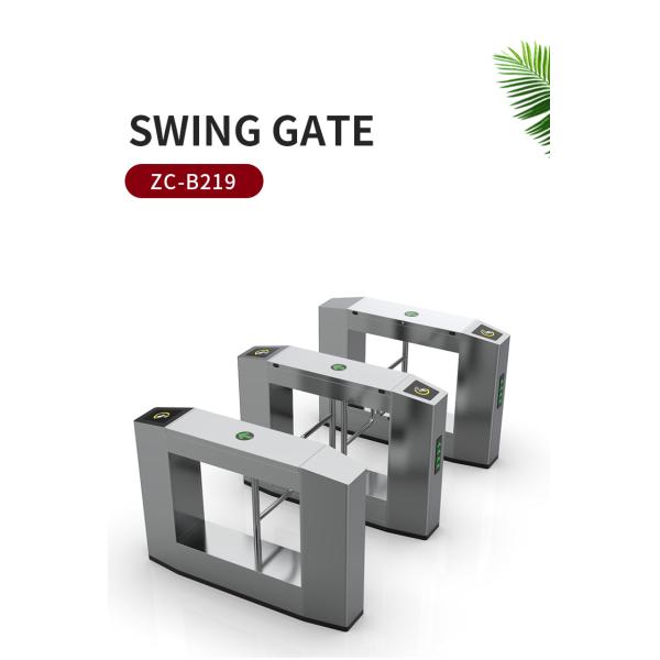 Silver Turnstile Swing Gate Arm Barrier Access Control Security Indoor Outdoor