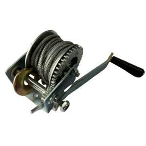 800lbs Marine Trailer Winch Zinc Plated manuelle avec le câble et le crochet