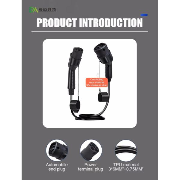 Le câble de charge de type 2 à type 2 32A 7Kw