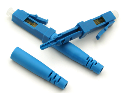 Plastic LC/UPC&APC Passive Electronic Components FTTH Fiber Optic Adaptor Fast Connector