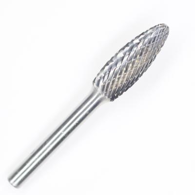 SH-5 Fichier rotatif en carbure de tungstène en forme de flamme avec une perceuse de broyeur à vis de 1/4 