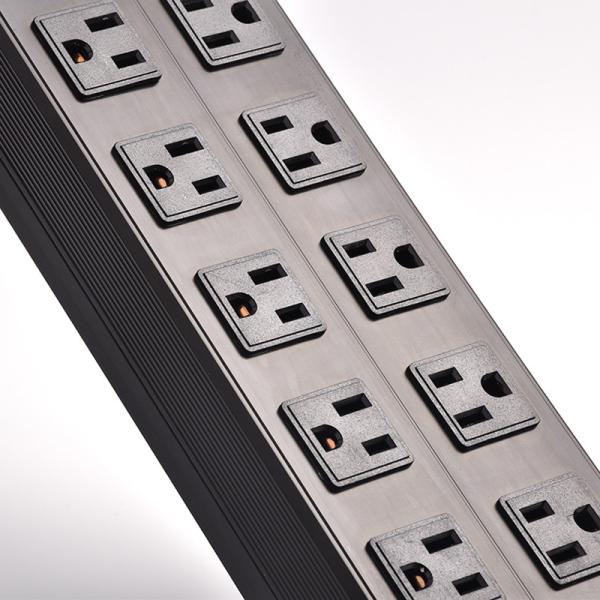 10 outlet Metal America Type Extension Socket With On/Off Switch, Surge