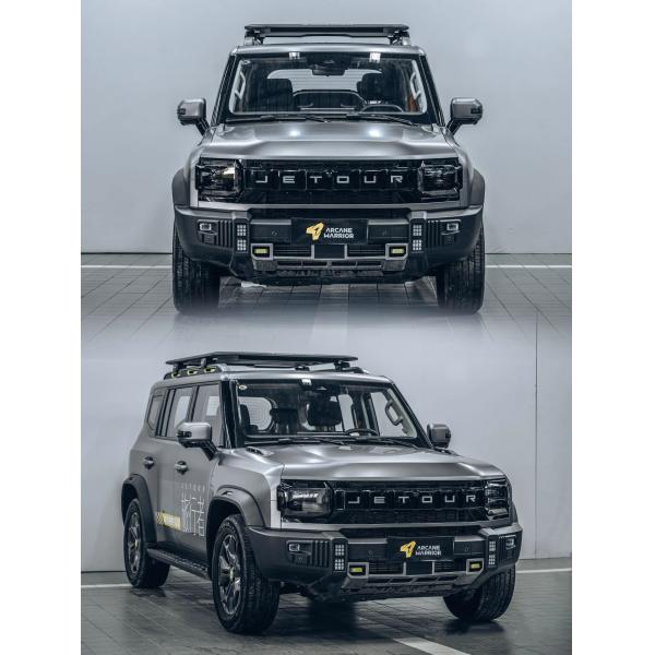 2024 Chery Jetour Traveler SUV Interior oscuro Turbo Motor AWD Drive Caballero Negro Coche modificado para diversión y viajes fuera de carretera