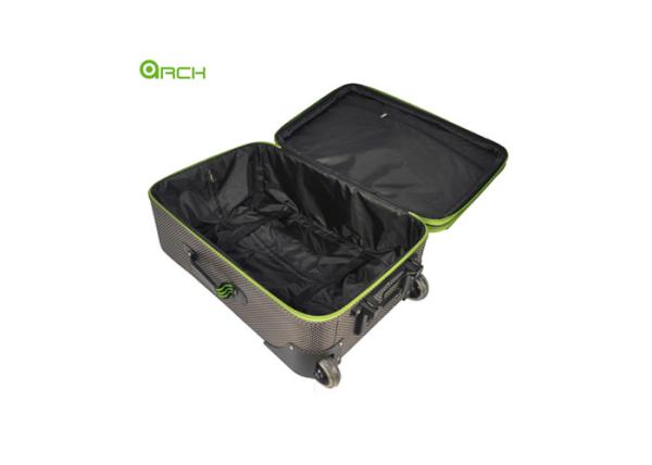 600D Padlock Luggage Bag Sets  Trolly Suitcase With Semi Stransparent Skate Wheels