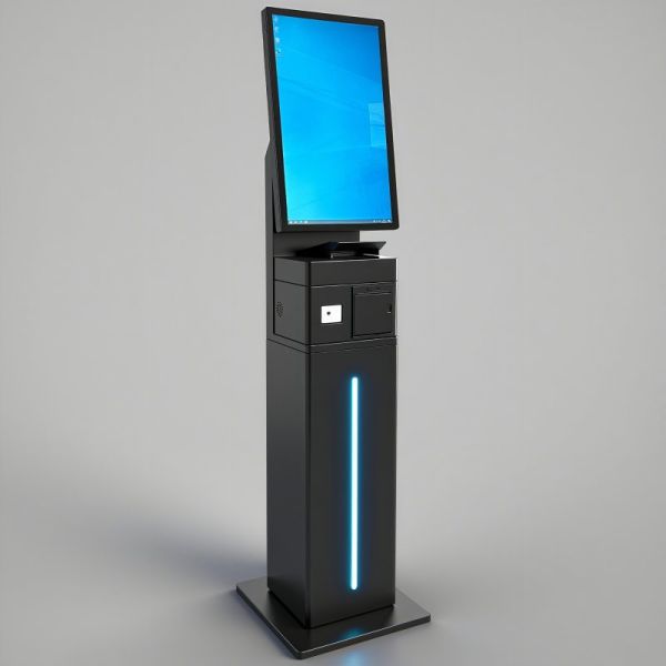 27/32 Inch Floor Standing Touch Screen Self Service Kiosk with 1920X1080 Resolution for Self Ordering and Interactive Use