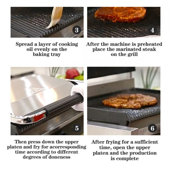 Кухня Кулинария Электрический Панини Сэндвич Мастер с чугунными грилями и тарелками