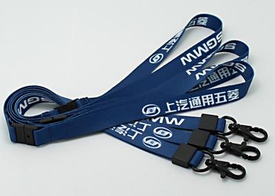 Printing Logo Cotton Neck Lanyards , Custom Logo Lanyards Adjustable Elasticity