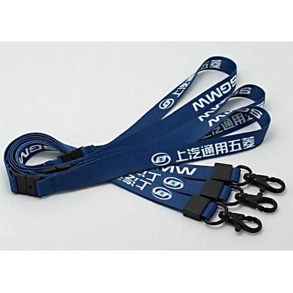 Printing Logo Cotton Neck Lanyards , Custom Logo Lanyards Adjustable Elasticity