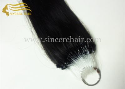Hot Sell 18 Pre Bonded Hair Extensions for sale - 45 CM Black Micro Links Loop Hair Extensions 1.0 G / Strand For Sale