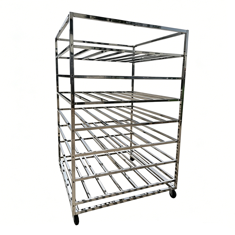 Stainless Steel Aluminium Oven Baking Tray 600 X 400 Commercial Bread Trolley Cart Shelves Bakery Rack with 20 pan