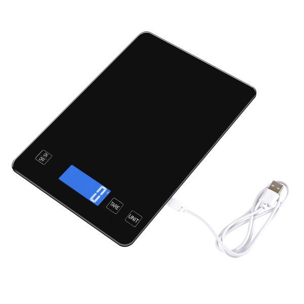 Balance de cuisine électronique numérique USB 15 kg pour la famille, fonction tare et personnalisation prise en charge