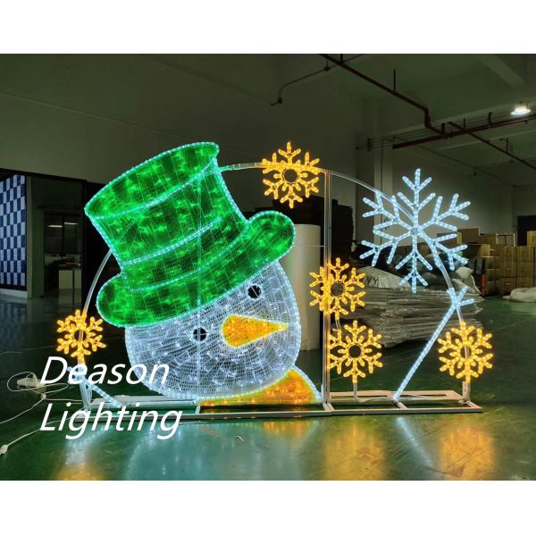 Giant outdoor wire lighted snowman   snowman lighted outdoor christmas decorations