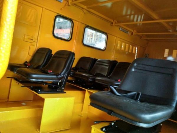 Caminhão basculante subterrâneo alaranjado/branco/do amarelo RS-3CT grupo do transportador (16 assentos)