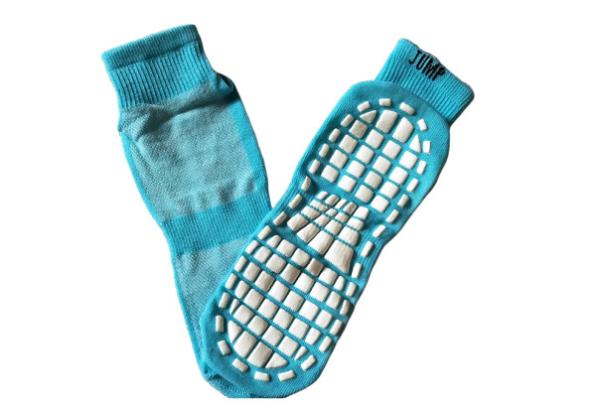 2019 New Fashion Flying Adventure Trampoline Grip Socks Fun Time Trampoline Park Socks For Indoor Playground