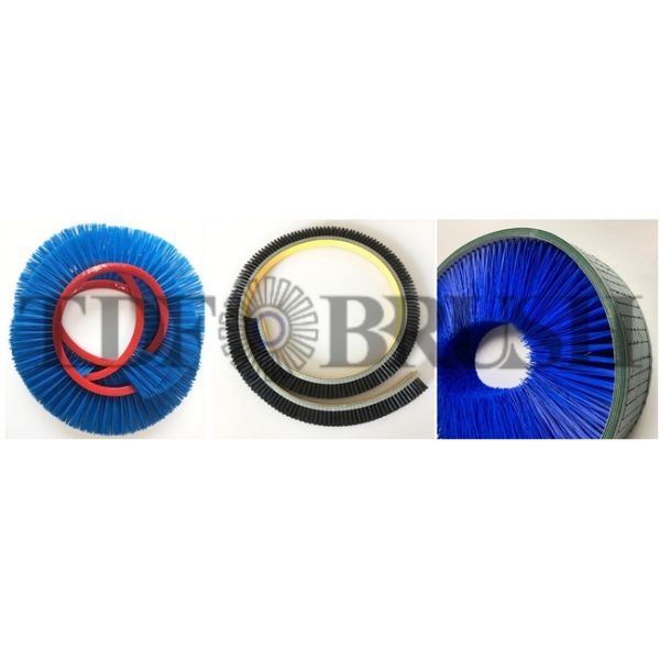Flat Belt Brush Chemical Resistant Antistatic Custom Size Transverse Cleaning