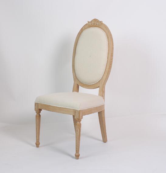 New design back wedding chair royal event wedding chair upholstered linen fabric chair furniture