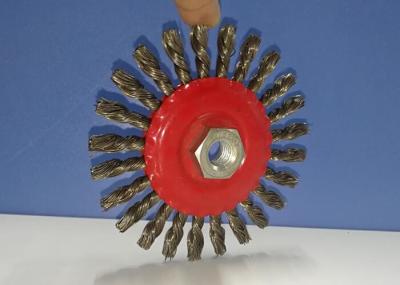 115mm M14 Nut Stainless Steel Knotted Wire Wheel Brush for Rust Removal
