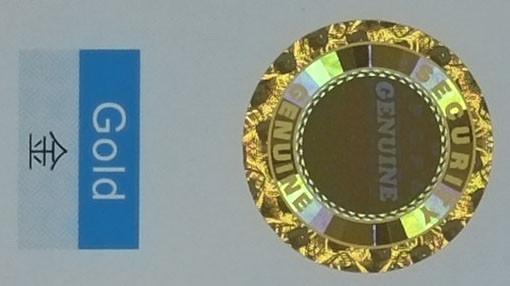 Full Color Holographic Food Label Stickers Laser Die Cut Tag ISO27000 Certification