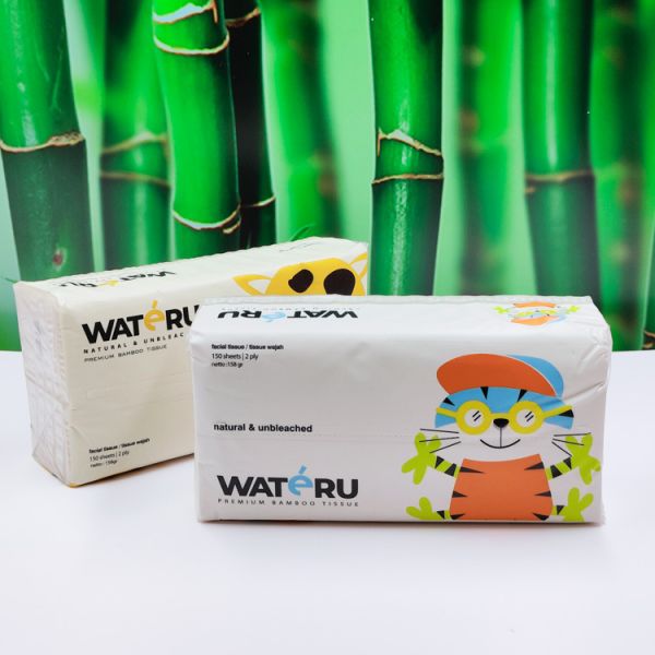 High Quality Customized Disposable Bamboo Box Tissue Paper 100% Virgin Bamboo Pulp Soft Plastic Packaging