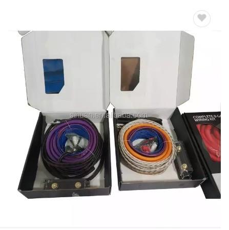 2000W-4000W 4 Gauge CCA Wire Amp Kit Conducteur mâle à mâle pour l'installation audio de voiture