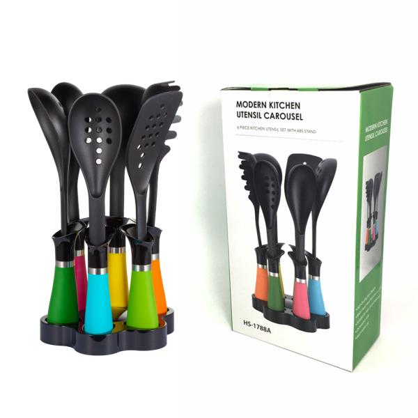 Home Kitchen Nylon Kitchen Tool Set Non-stick Cookware Set with ISO9001 Attestation