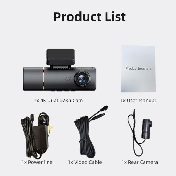 M6 3-Channel 4G AI Dash Camera | 4K Front + 1080p Cabin & Rear | ADAS DMS GPS | 24/7 Fleet Safety Monitoring