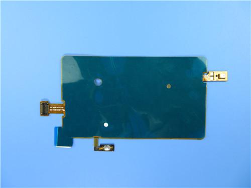 4 Layer Flexible PCB Built on Polyimide with 2 oz Copper and Immersion Gold plus Keypads for Mobile Devices