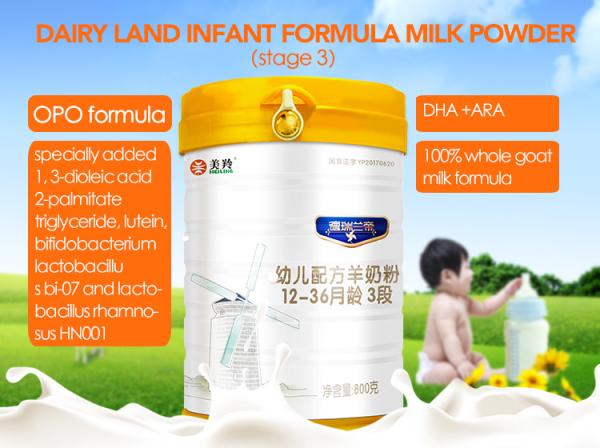 0-6 Months Baby Formula Goat Milk Powder Newborn Milk Powder  800g Dairy Land