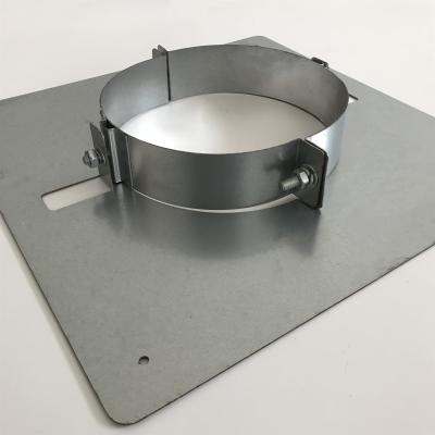 Resistente de alta temperatura aplicado da única chaminé à prova de fogo da chaminé da parede com 4 suportes