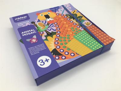Kids Educational Set Game Puzzle / Children Handmade Toy Animal Mosaic Paintings