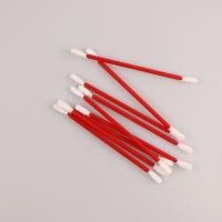 電子工学きれいな100PCSのための二重円形の頭部ポリエステル綿棒