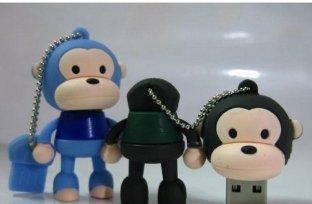 O flash bonito de USB do macaco grande bonito da boca conduz