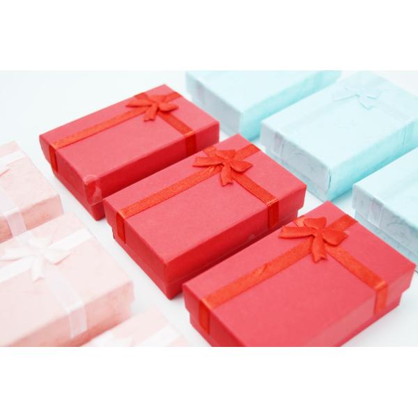 Caja de regalo azul de corte a presión personalizada para joyería