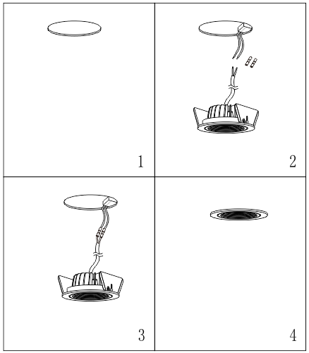 COB LED IP54 Bathroom Recessed LED Ceiling Lights  35mm Low Height 7w Adjustable  2700k-3000k