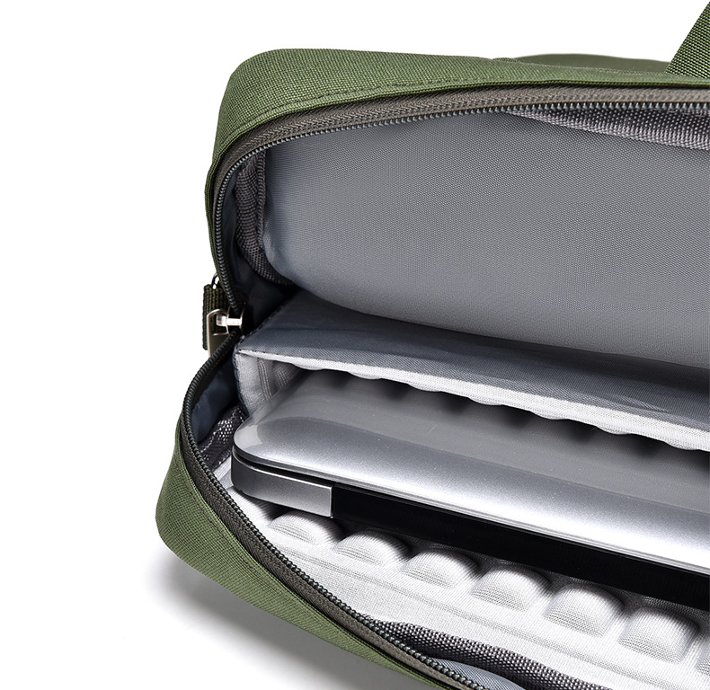 Wholesale Canvas Laptop Shoulder Bag with Airbag Large Capacity for Male for Travel Game Laptop Wholesale OEM/ODM/Private Label
