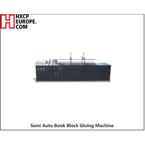 The Semi Auto Book Block Gluing Machine Feeding And Pressing