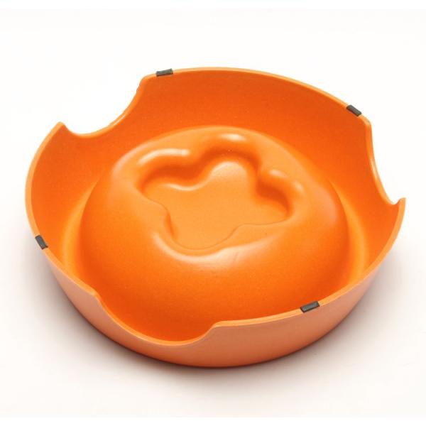 Degradable Bamboo Pet Bowl Commercial Slow Eating Dog Bowl BSCI Approved