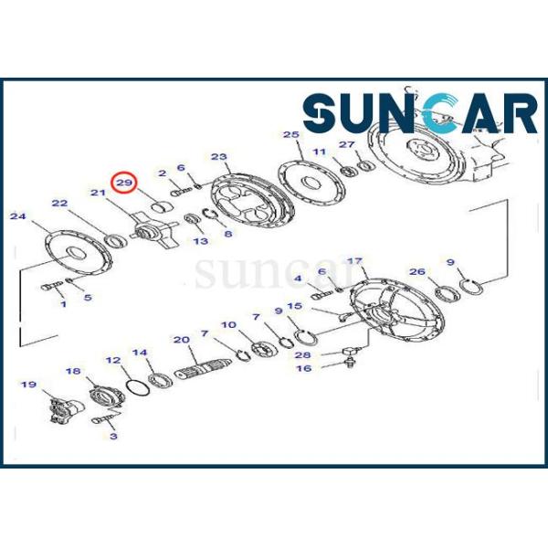 425-12-11910 резина 4251211910 NBR для запасных частей затяжелителя моделей WA500-1 WA500-3 KOMATSU
