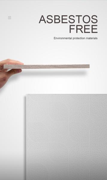Painel de teto 7.5mm da gipsita do PVC de 595 x de 595mm densamente para a decoração interior do teto