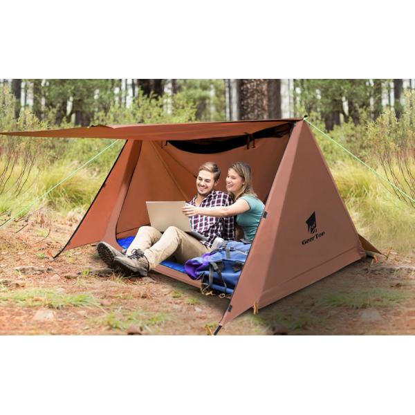 Breathable Lightweight 2 Man 1.53kg Survival Gear Tent