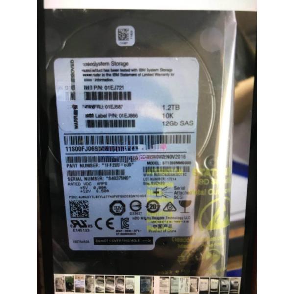 1.2T 2.5 Inch Ibm Sas Drives 10K 12GB 01DE337 Storage Hard Disk V3700 V2