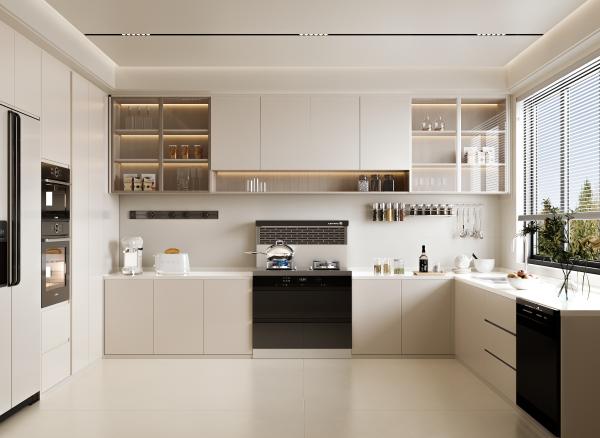 Factory Home Furniture Cupboard Wood Designed Kitchen Cabinets Set