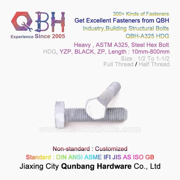 ASTM A325 A325m HDG Carbon Stainless Steel Full Half Thread 2h Nut F436m Washer Building Material Anchor Structural Bolt