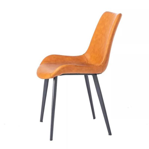 Luxury Leisure Modern Metal Dining Chairs H98cm For Home Coffee Shop