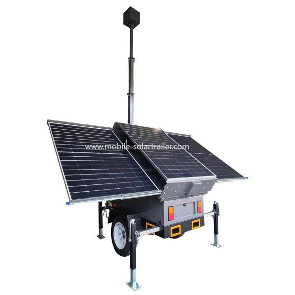 ソーラーセキュリティ CCTV トレーラー ナイトビジョン ロングレンジ IR カメラ 建設現場