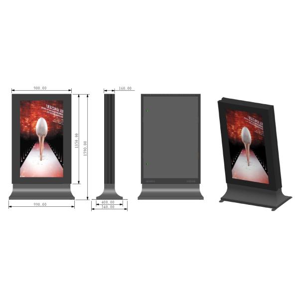 Супер коммерчески напольный Signage цифров с временем на ответ 8ms