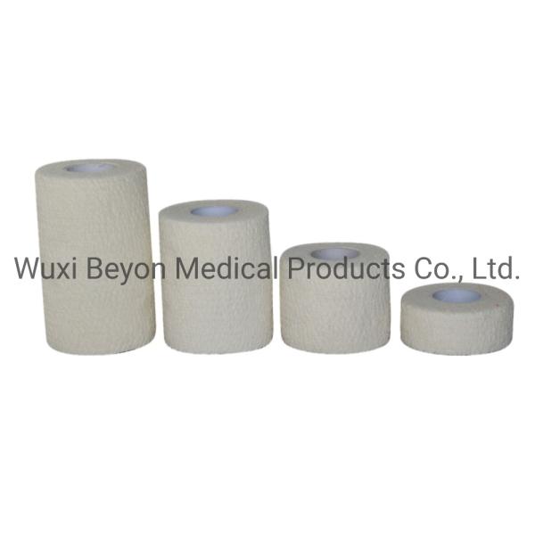 White Cotton Cohesive Bandage Maroon Latex Free Cohesive Tape Medical