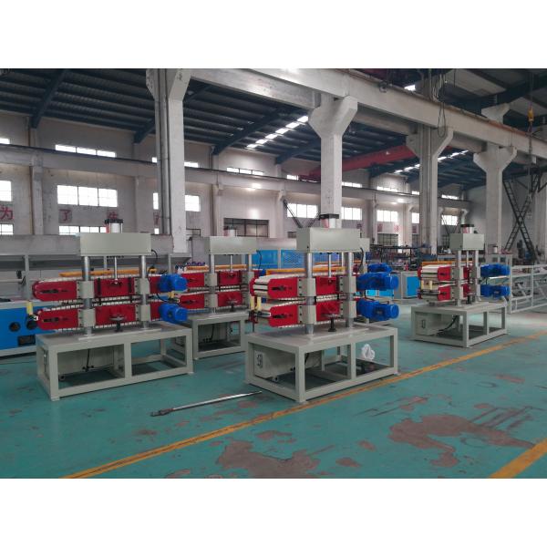 Caterpillar-Haul-off Twin Screw Stable Running 16-315mm Plastic PVC Tube Extrusion Line