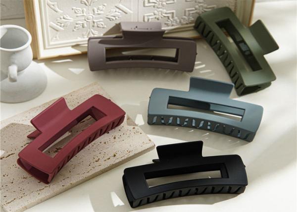 Ins resin headbands accessories Morandi Hair grab clip simple large girl grab clip back of head shark clip